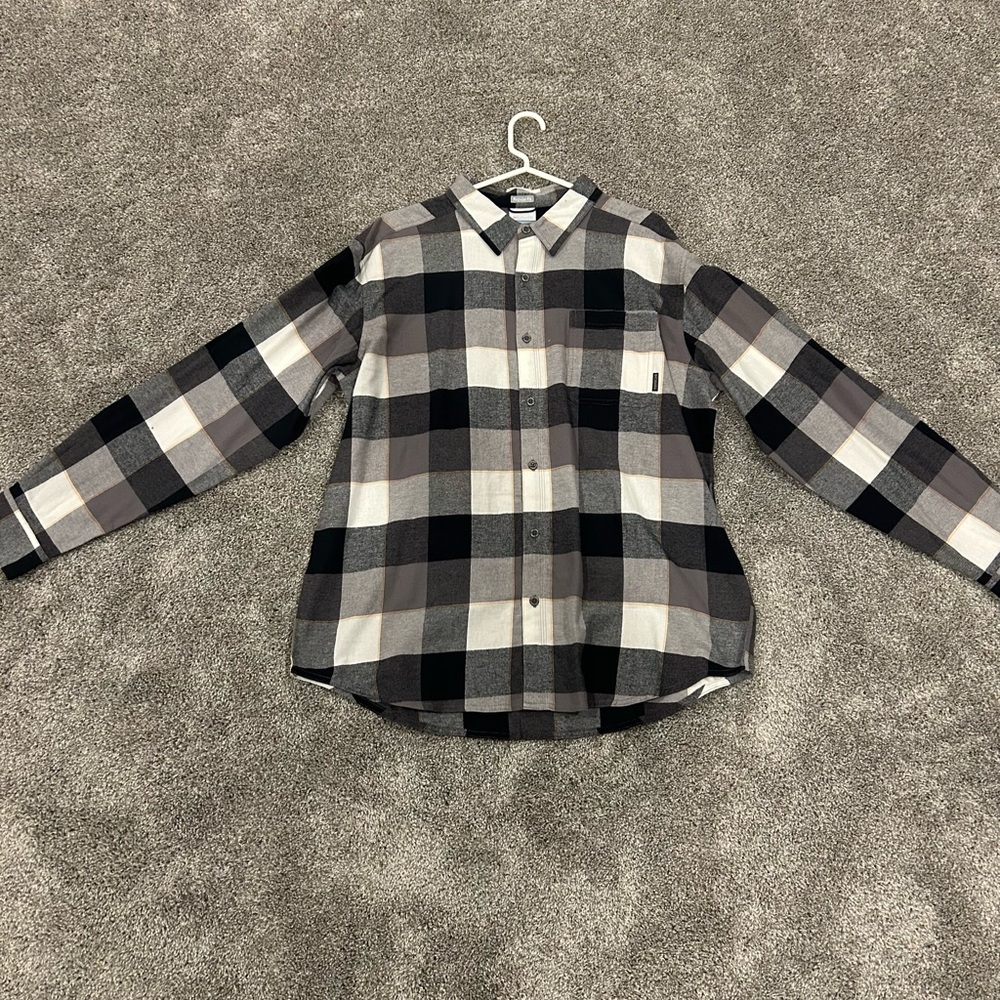 Plaid Button-Up Shirt